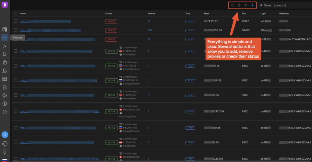 Dolphin Anty Proxy Manager tool