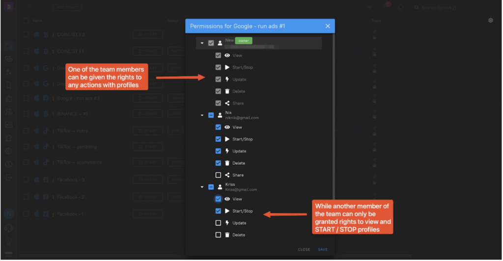 example of account for employees