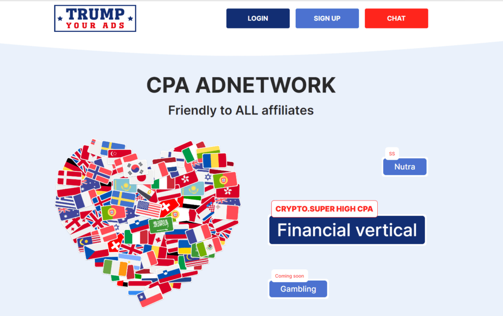 TrumpYourAds Financial Affiliate Network with 1000+ Offers 2024