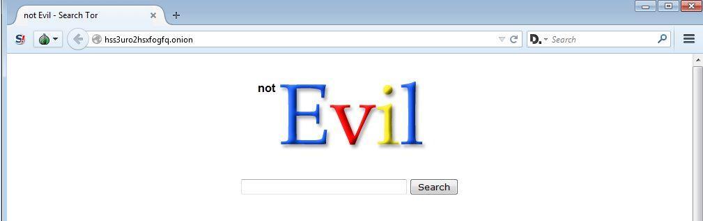 NotEvil search engine screenshot