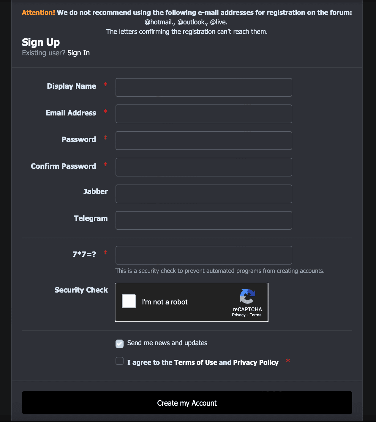 Remproxy registration
