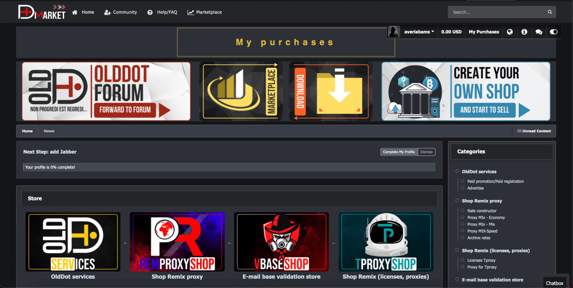 Remproxy Personal Account screenshot