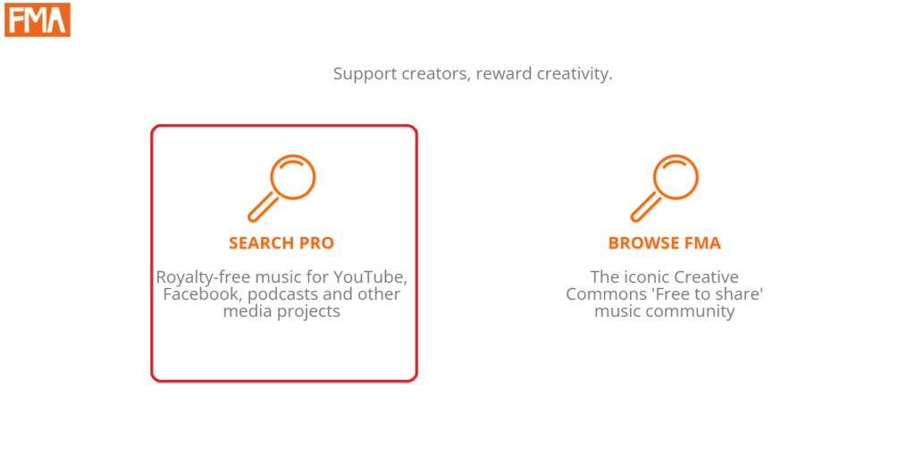 freemusicarchive main page screenshot