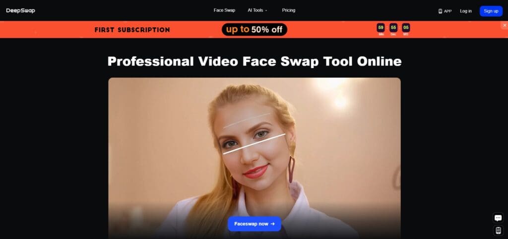 deepswap website homepage