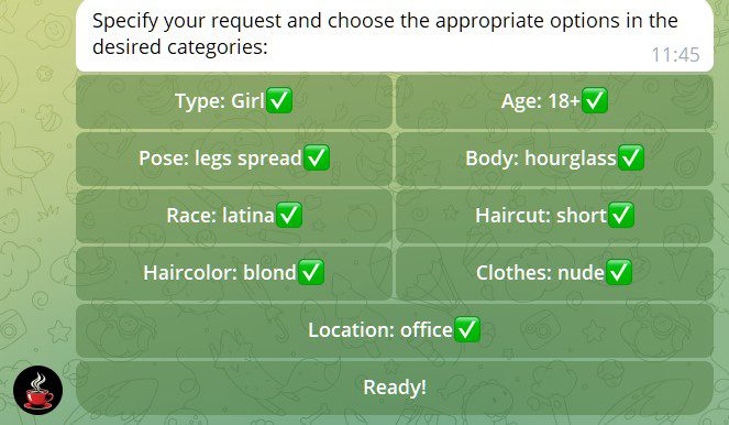 hottea telegram nsfw ai art generator interface