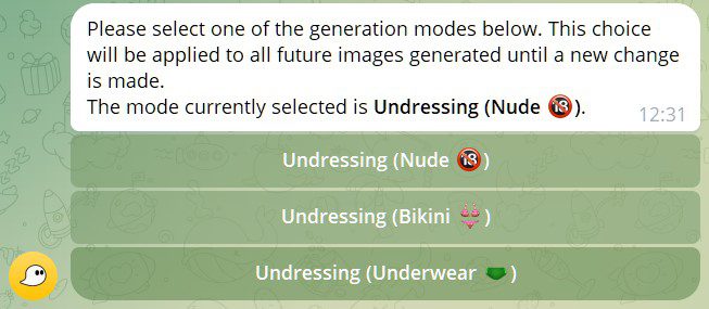 unclothy underssing modes