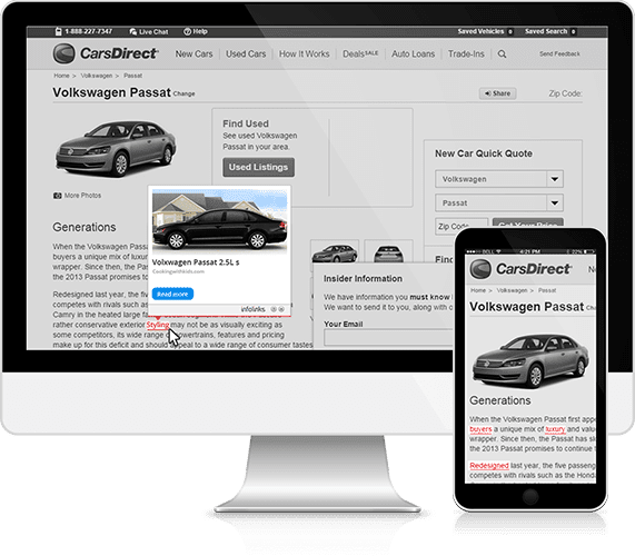 example in-text ads