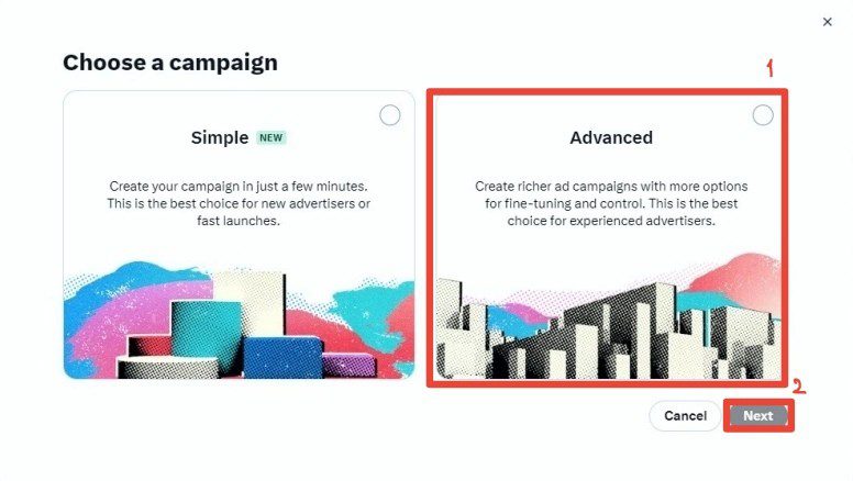 Choise of campaigns 