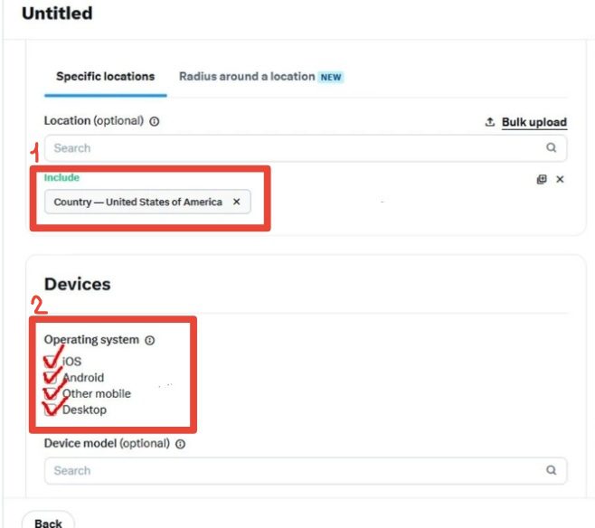 GEOs and devices choice