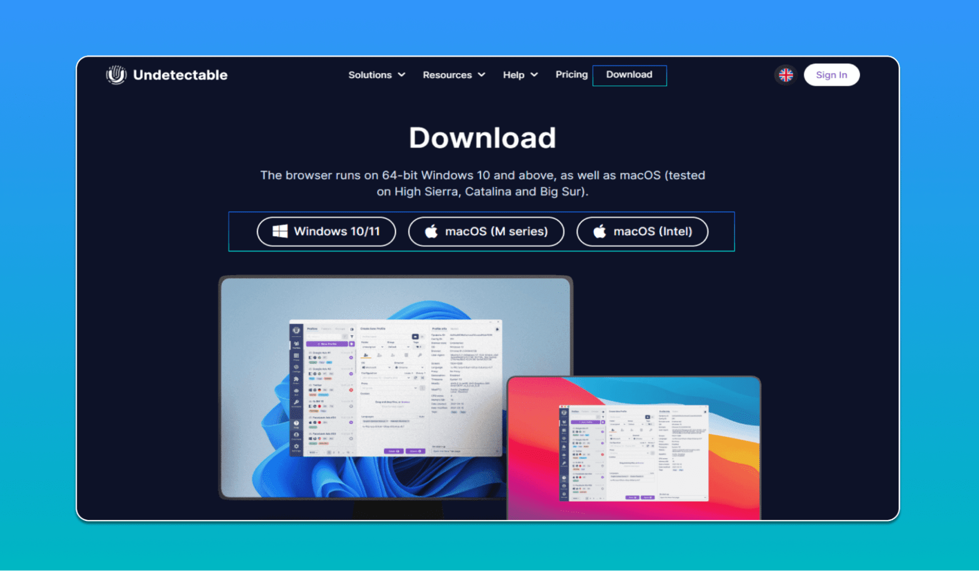 Undetectable ‘Download’ button