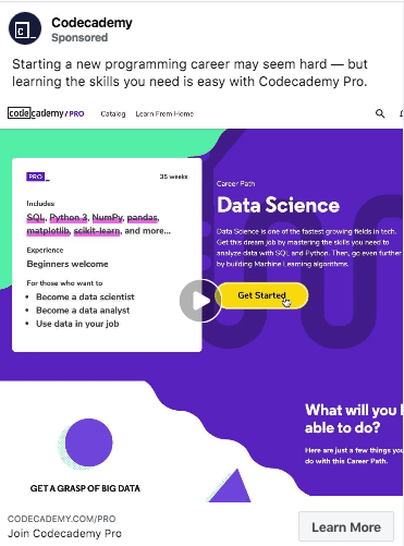 Codeacademy ad