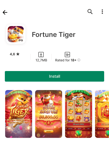 Fortune Tiger app in the GooglePlay