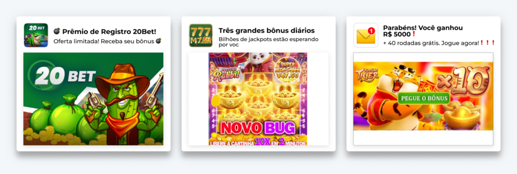 examples of gambling creatives