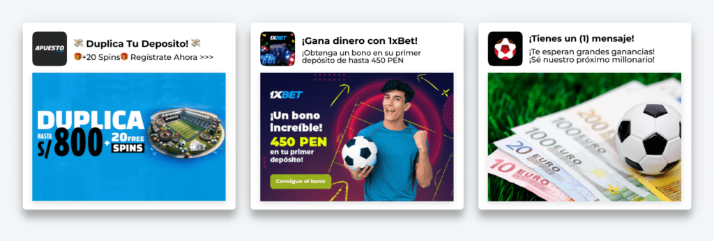 examples of betting creatives