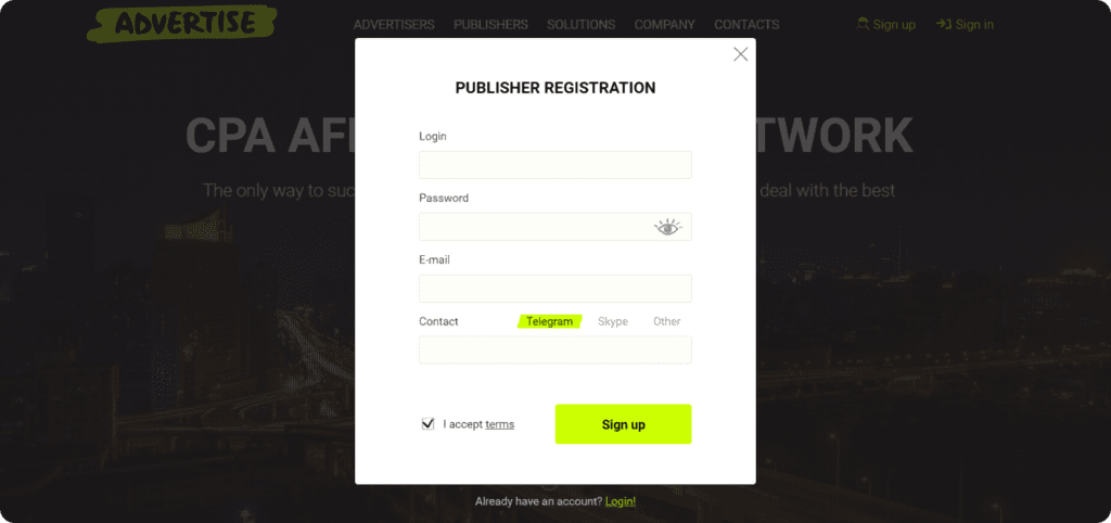 AffDays publisher registration window