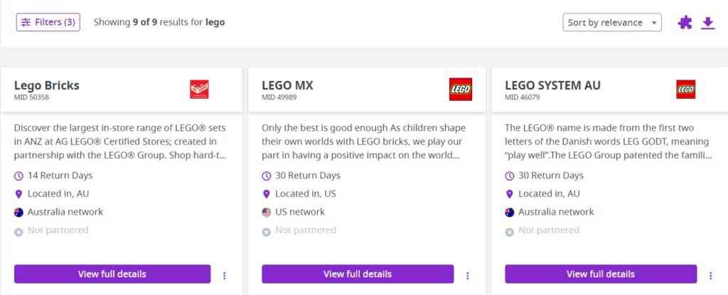 choosing a program in lego affiliate program