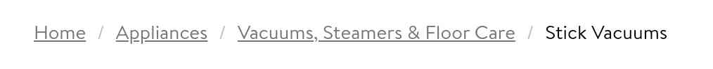linear breadcrumb example