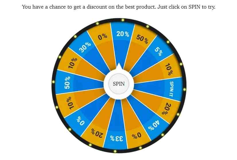 giveaway of a discount on the product
