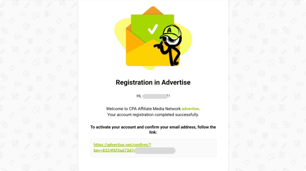 confirmation letter screenshot