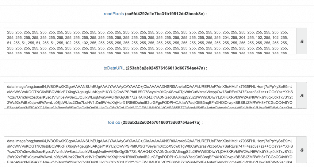 webgl results page