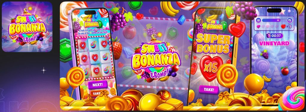 sweet bonanza colors and interface