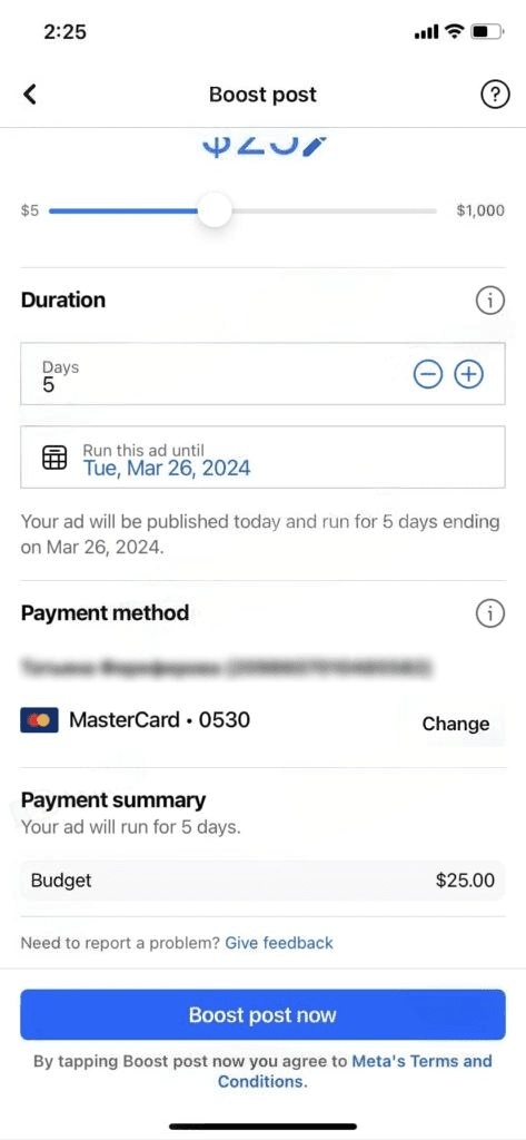payment method