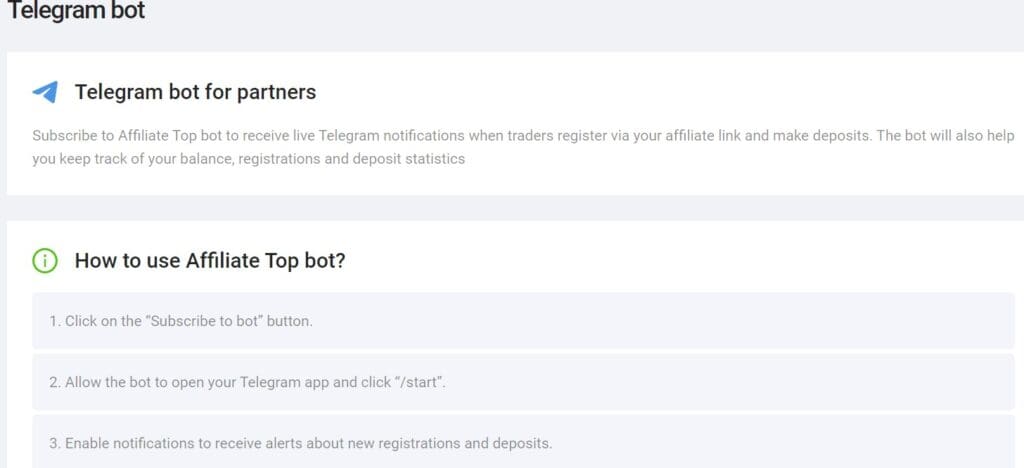 affiliate top's telegram bot