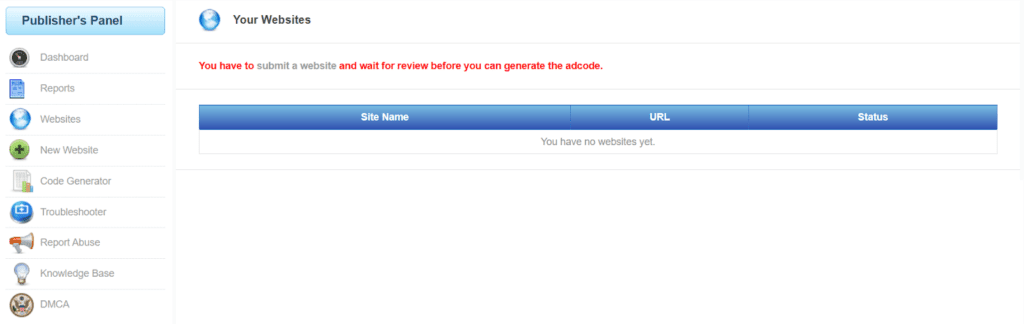 code generator section