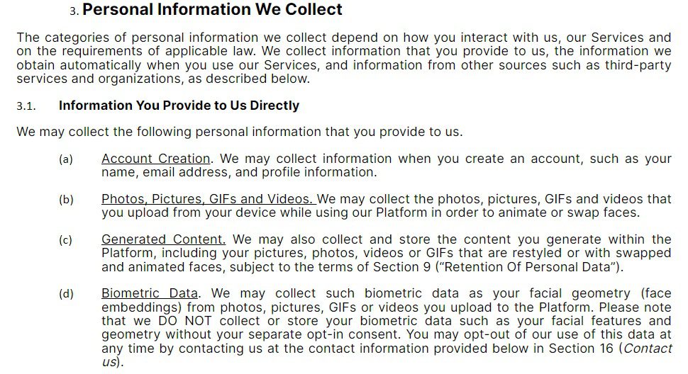 part of the privacy policy 