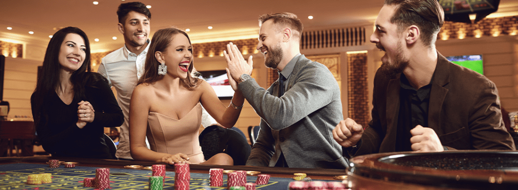 people playing in a casino