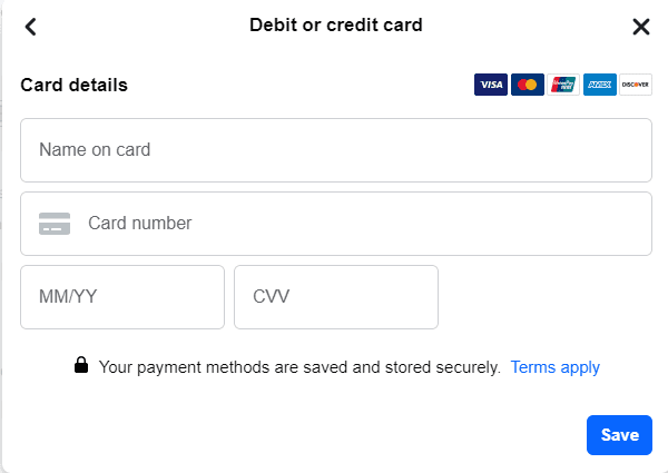 linking your debit or credit card to a virtual card