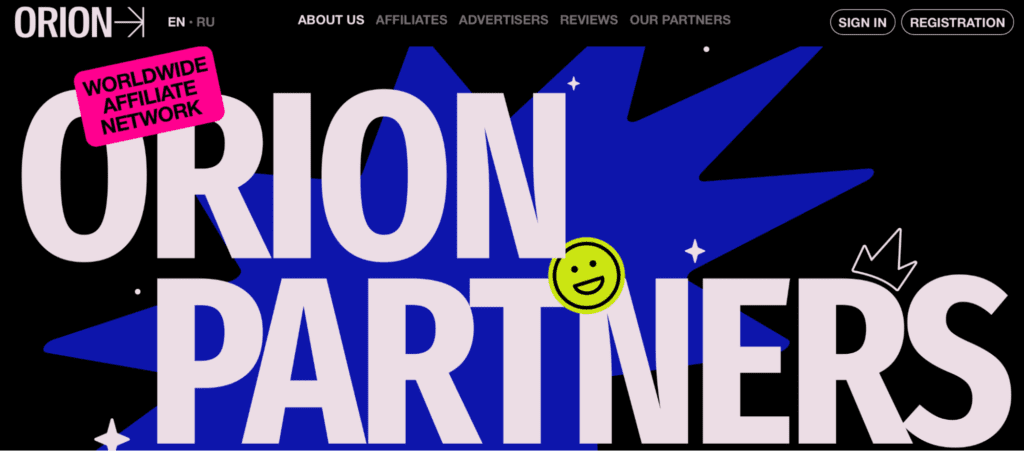 orion partners homepage screenshot