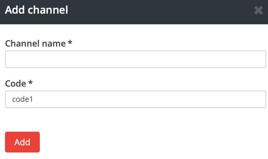 add channel section