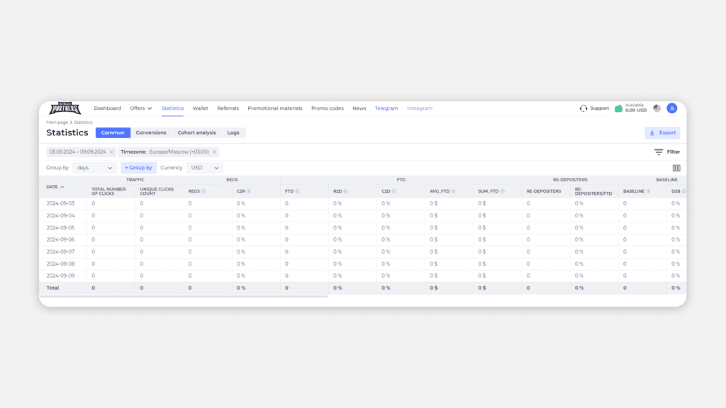 statistics section