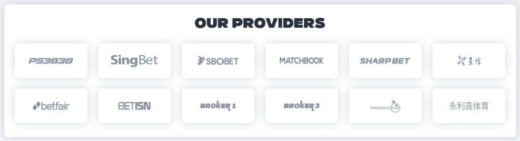 vodds' igaming providers