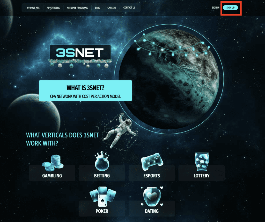 3SNET homepage