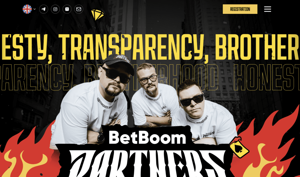 BetBoom Partners homepage