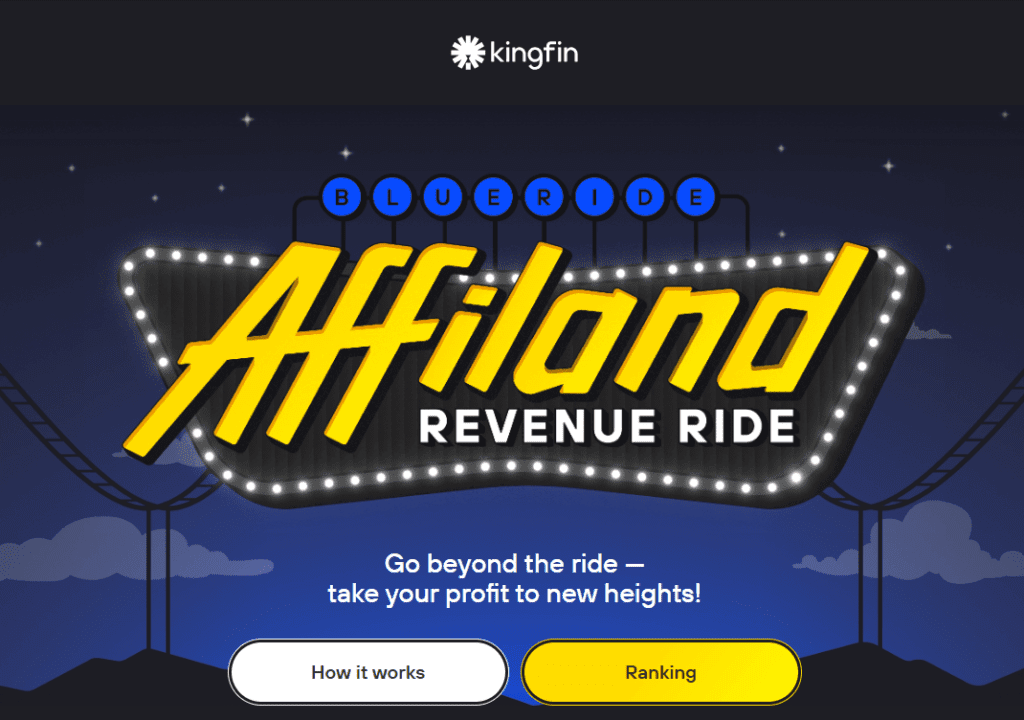 The page of Affiland: Revenue Ride contest