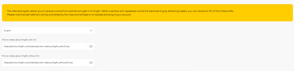 The referral program for bringing in other partners.