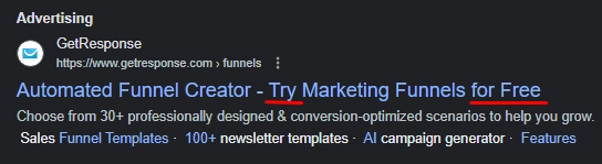 The example of how to address customers concerns in advertsing 