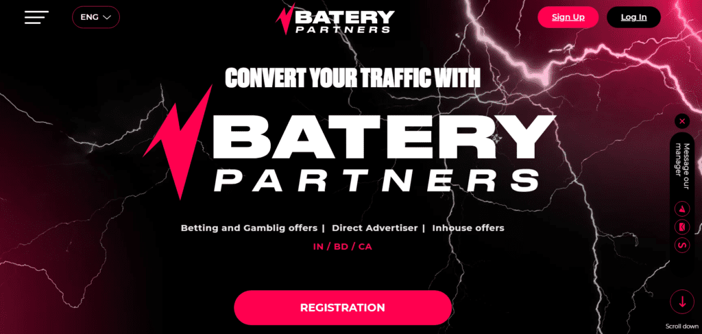 batery partners homepage