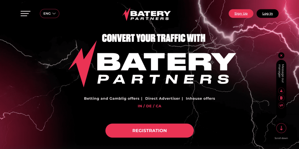 AffDays Batery Partners homepage