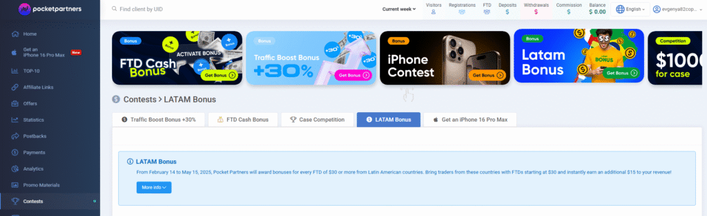 contests section