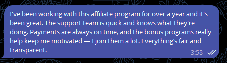 a revew by an affiliate