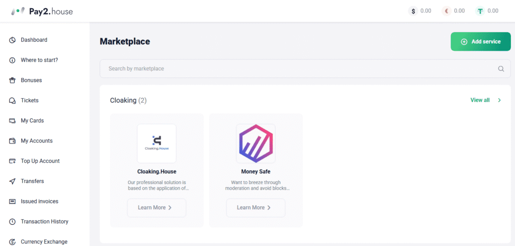 AffDays the marketplace tab