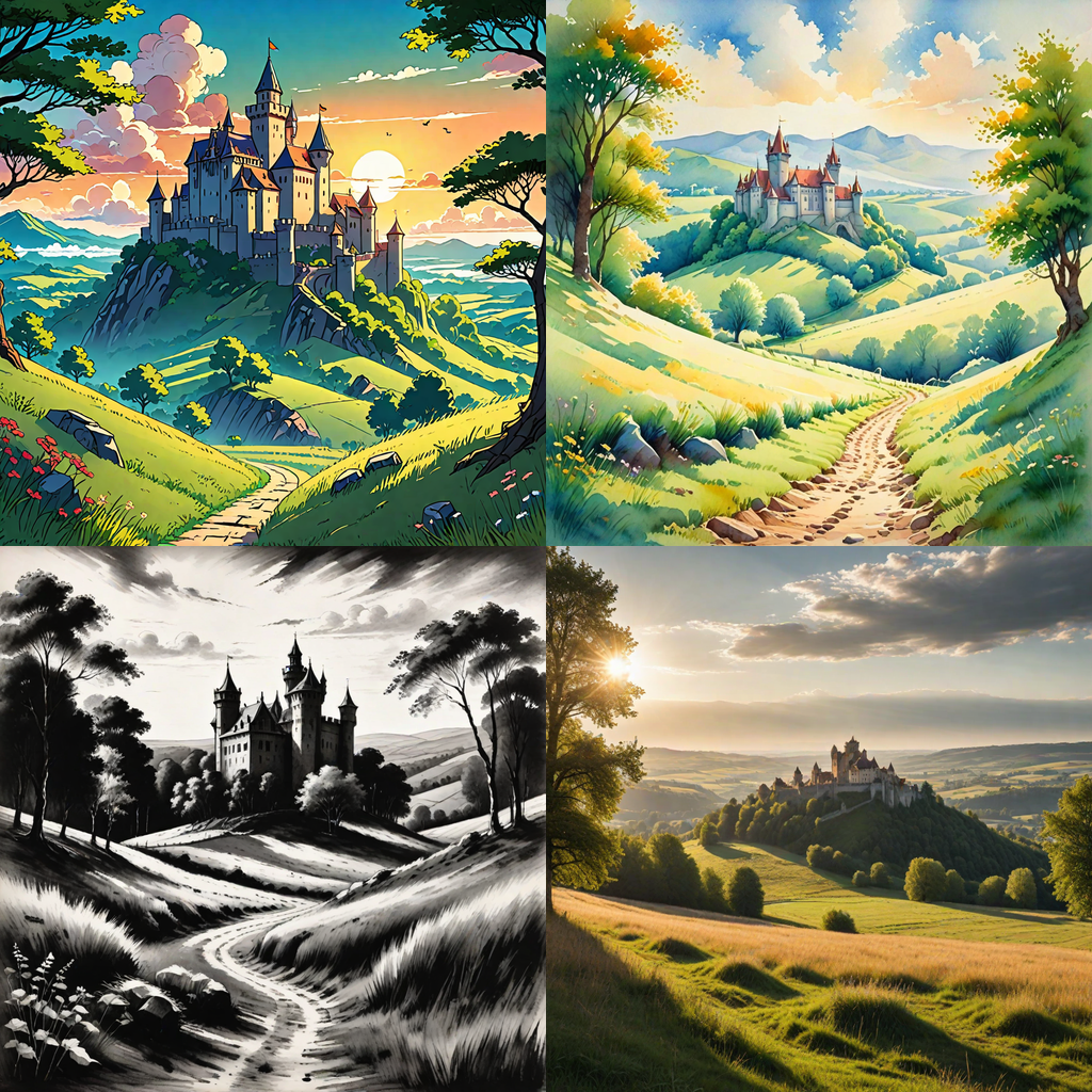 examples of image generation by the hotpot ai tool