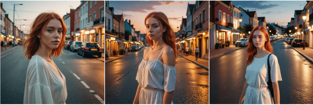example of a red hair girl generated by hotpot ai