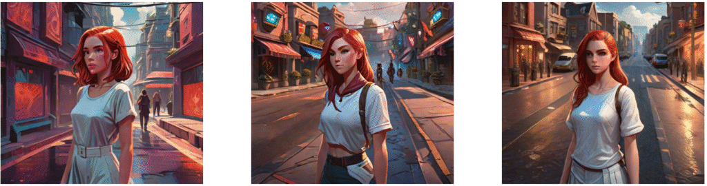 yet another red hair girl but in different styles