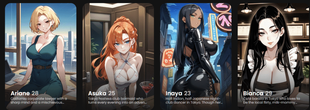 anime ai girlfriends for ad creatives