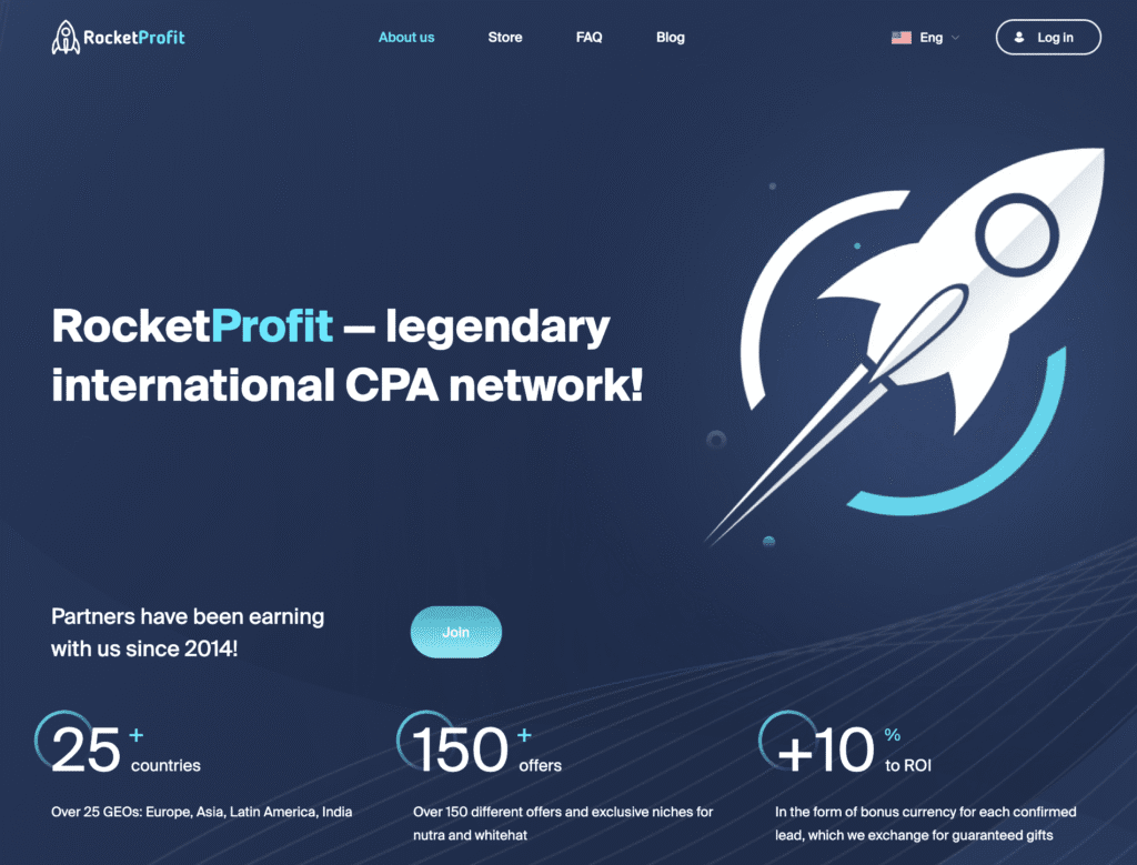 AffDays rocketprofit e-commerce affiliate network homepage
